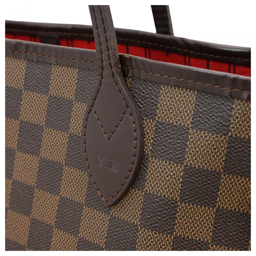 Auth Louis Vuitton Damier Neverfull MM Tote Bag Lv9980zb