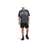 Under Armour Loose Fit Letter Print Sports T-Shirt Men Tops Gray 1379558-044