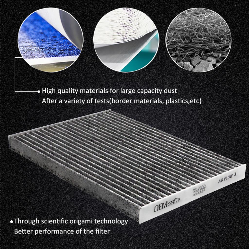 For Nissan Dualis Qashqai J10 X-Trail T31 Activated Carbon Pollen Cabin Air A/C Filter Car Accessories 27277-EN000 27277-JA000