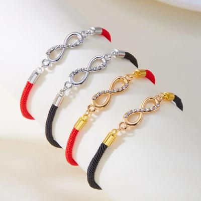 Lucky Red Rope Infinity Love Couple Bracelet for Women Men Trendy Handmade Adjustable Bracelets Friendship Jewelry Gifts