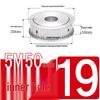 Dual-Sided Flat Timing Pulley: 5M50 Teeth, Width Options 11/16/21/27AF, Bore Size 8-30.