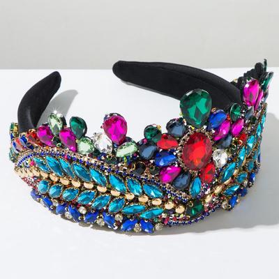 Diademă Baroc cu Diamante: Accesoriu Elegant pentru Păr de Mireasă