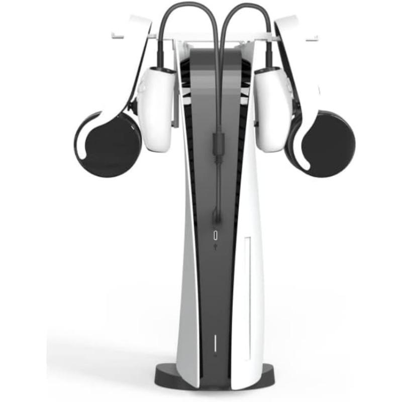 Controller Charger and Storage Bracket for PS5/PSVR2 Storage Stand/Rack Accessories, Charging Set, Type-C Cable Controller Hanger Stand