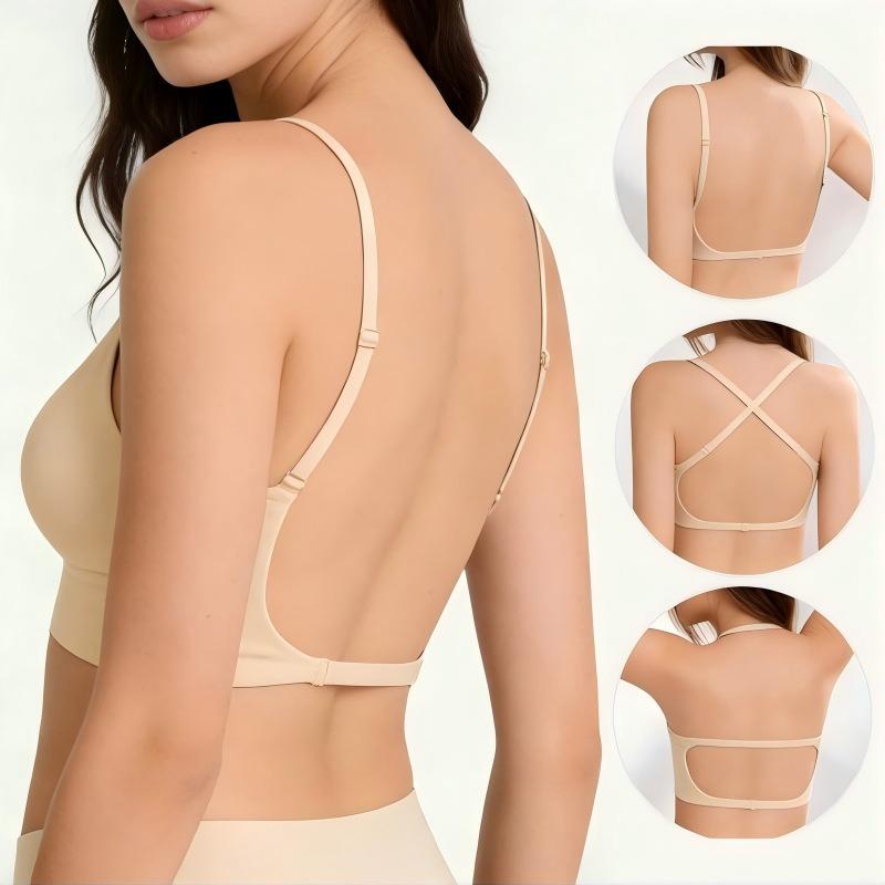 Women U Shape Backless Wireless Push Up Seamless Comfortable Bra