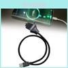 Universal Handheld Phone Stand Data Cable With Flexible Metal Hose For Fast Charging And Android Devices