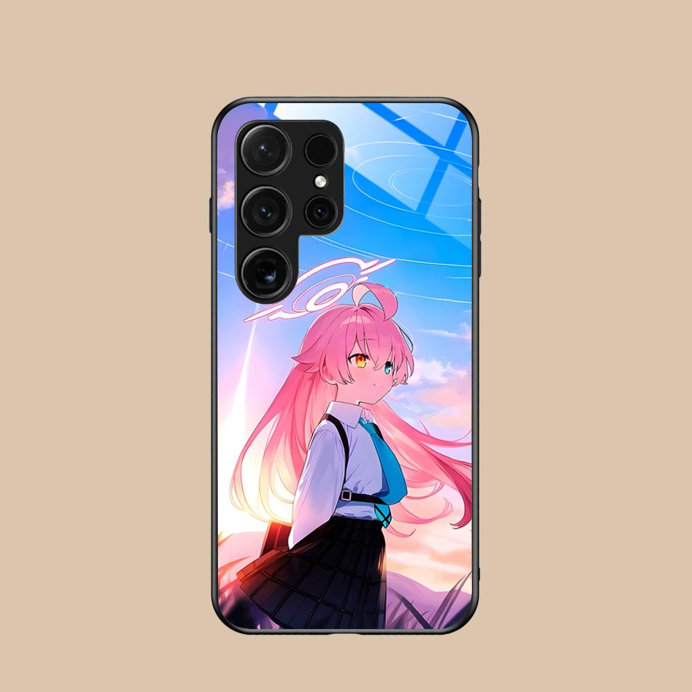 

Blue Archive Танака Хосино Стеклянный чехол для мобильного телефона для Samsung Galaxy S26 S25 S24 S23 S22 S21 S20 Note20 Plus FE Ultra Galaxy S26