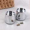 2Pcs Universal Hot Cold Tap Top Head Faucet Cover Chrome Plated Replace Set Kitchen Bathroom Faucet Handle Fixture Accessories
