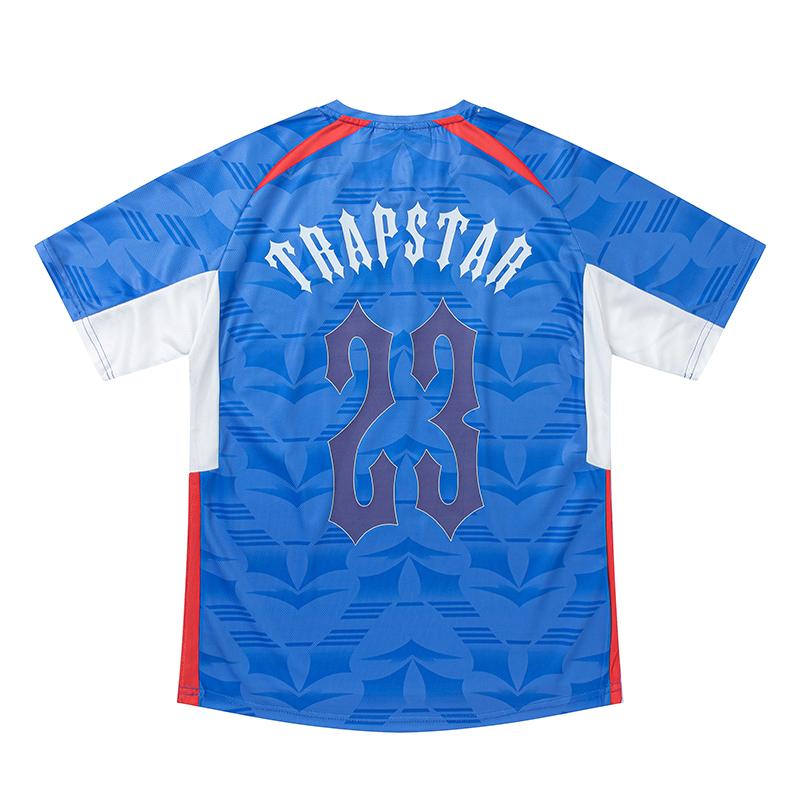 Trapstar London 2026 New Summer Trapstar Logo Diagonal Logo Number 23 Basketball Jersey Football Jersey Gradient Sports Short Sleeved T-shirt