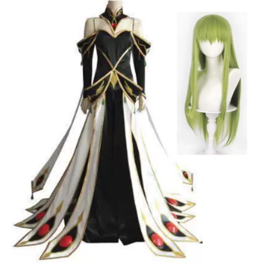 Costume e Parrucche Cosplay di Code Geass CC Lelouch della Ribellione C.C.. Tute Hangyaku No Lelouch Regina CC Camicia di Forza