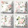 Nordische Kunst Blumendruck Heimdekoration Kissenbezug Schlafzimmer Wohnzimmer Sofadekoration Polyester Kissenhülle mit Reißverschluss