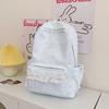 Schoolbag female ins wind Japanese primary school students high value Korean backpack junior high school students niche simple lace backpack