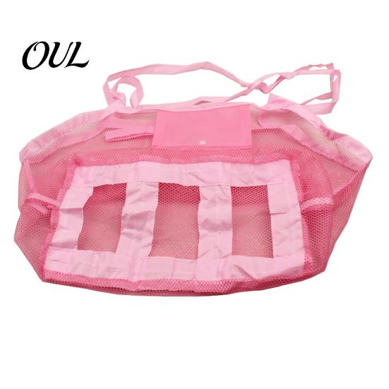 Beach Toy Storage Bag, Lightweight Foldable Mesh Breathable Compact Organizer Easy Carry Tote, for Outdoor Parties Travel Essentials Bag