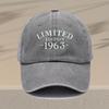 Mens Vintage  Embroidered Baseball Cap  Adjustable Lightweight Retro Hat with Limited Edition Design Multiple Colors for