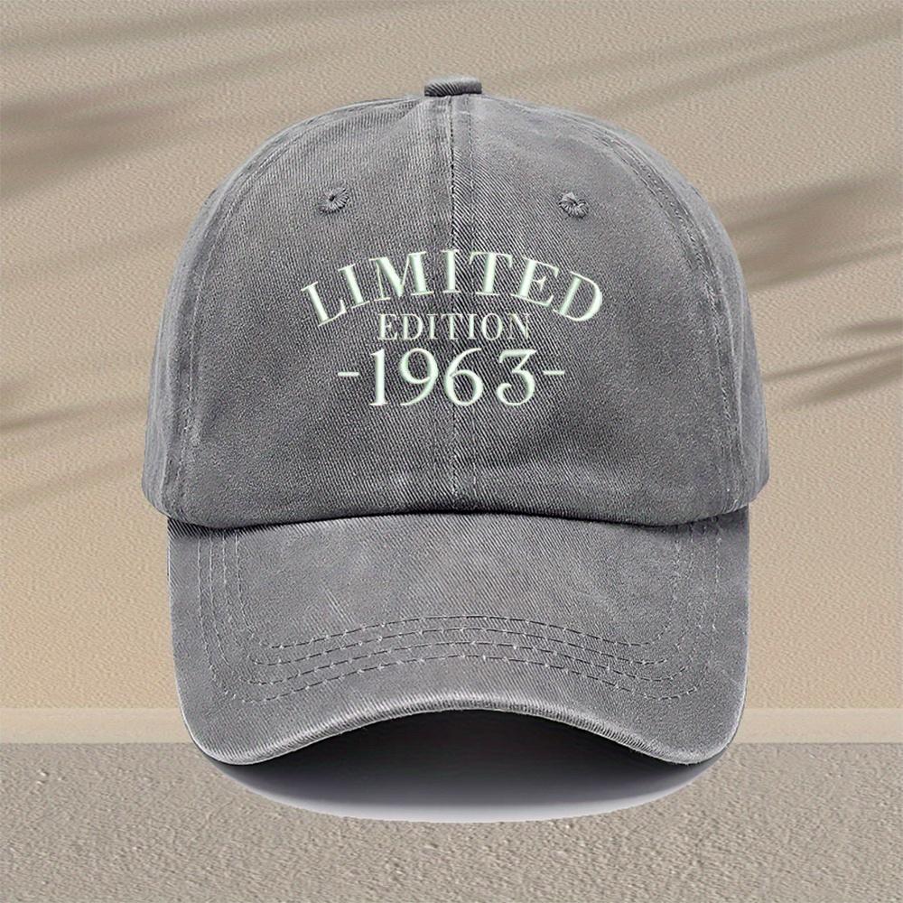 Mens Vintage Embroidered Baseball Cap Adjustable Lightweight Retro Hat with Limited Edition Design Multiple Colors for