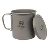 MYsk Single Wall Titanium Mug with Lid 450ml MT-SWM450WL