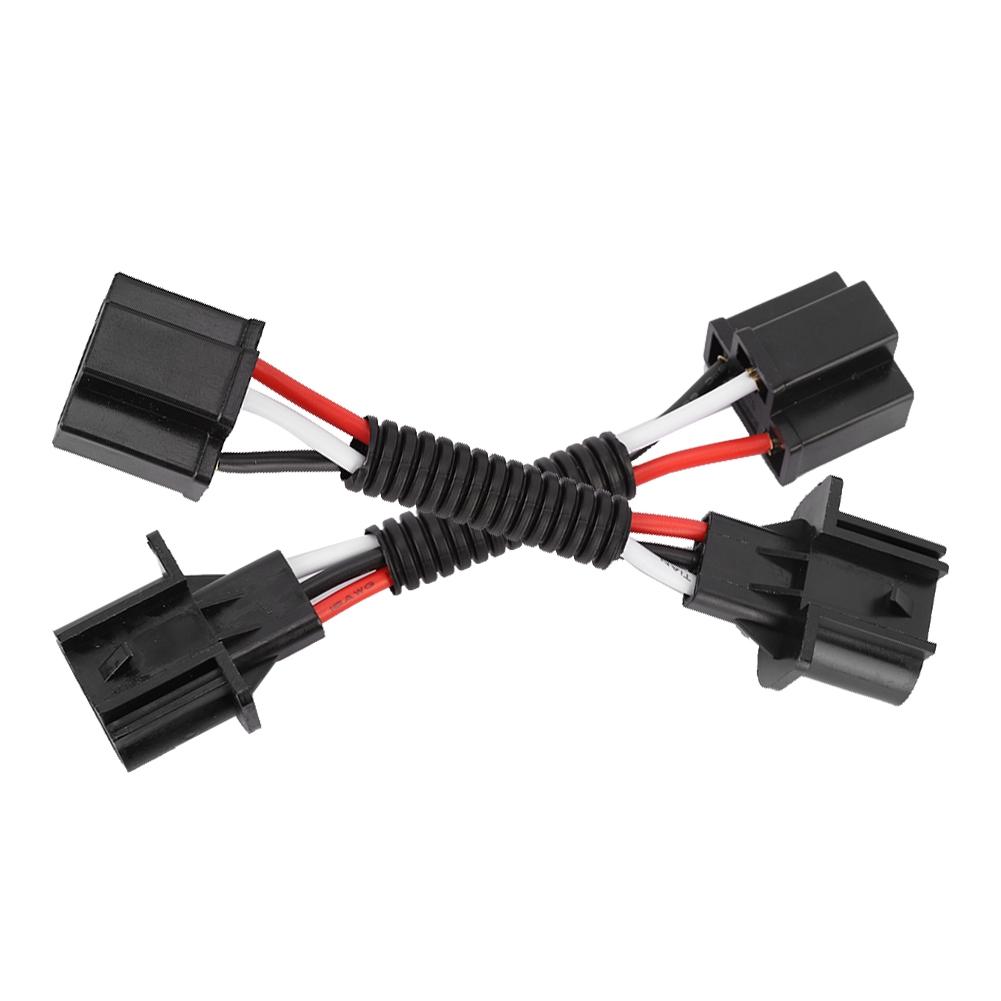 

2pcs for H13 Male to H4 Female Adapter 75W Headlight Conversion Cable Fit for Jeep Wrangler