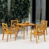 Day and Night - Day and Night Garden Dining Set 5 Pieces Solid Acacia Wood