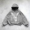 RogueWave Heavy Washed Man Hoodie Sweatshirt Y2k Gothic Clothes Retro Streetwear Pattern Women Pullover Casual Fashion for Men Harajuku