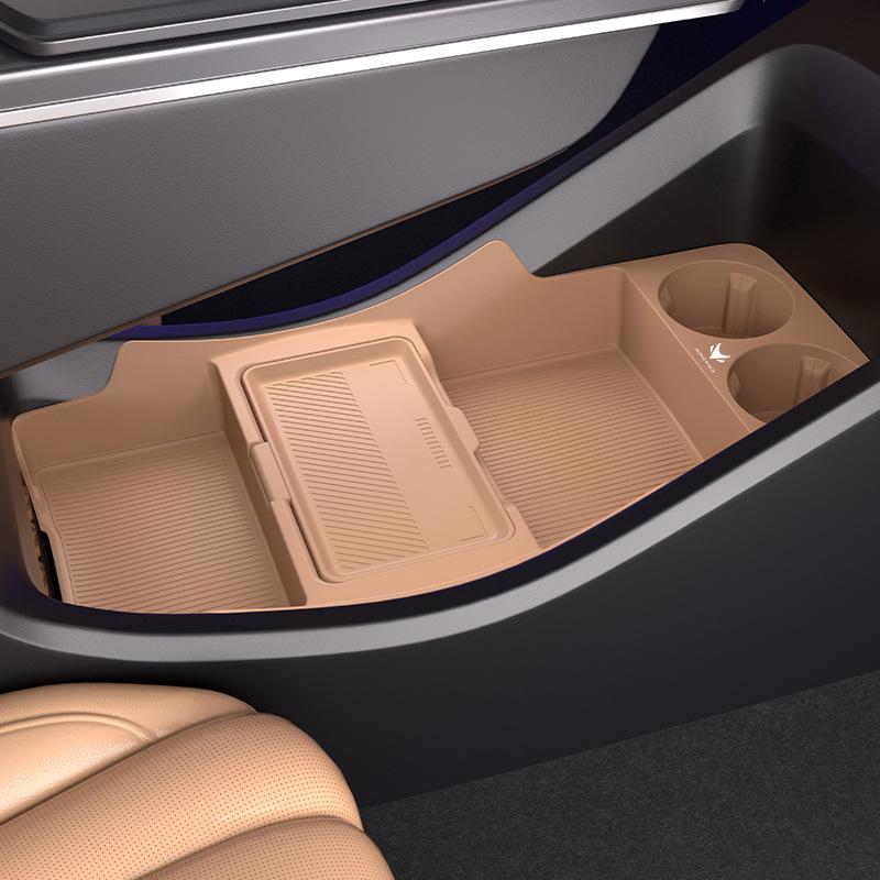 Fits 25 Jihu T5 Models: Non-Slip Silicone Lower Center Console Storage Box for Original Car Interior