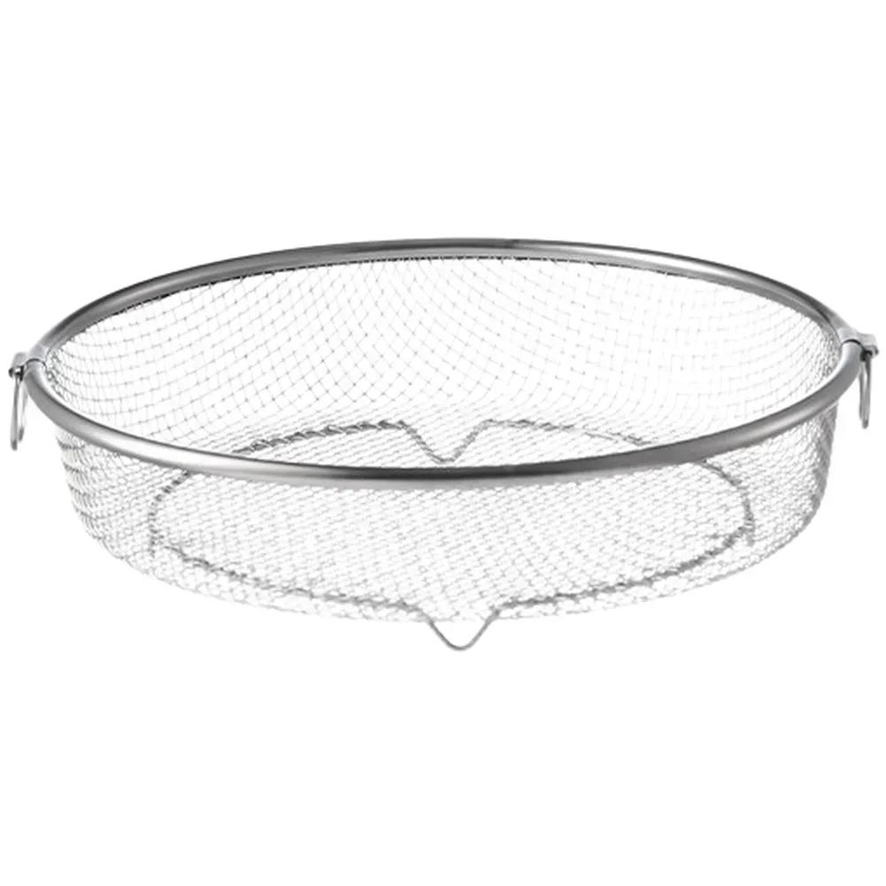304 Stainless Steel Japanese Style Colander Basket with Elevated Feet and Ergonomic Handles for Efficient Kitchen Sink Straining