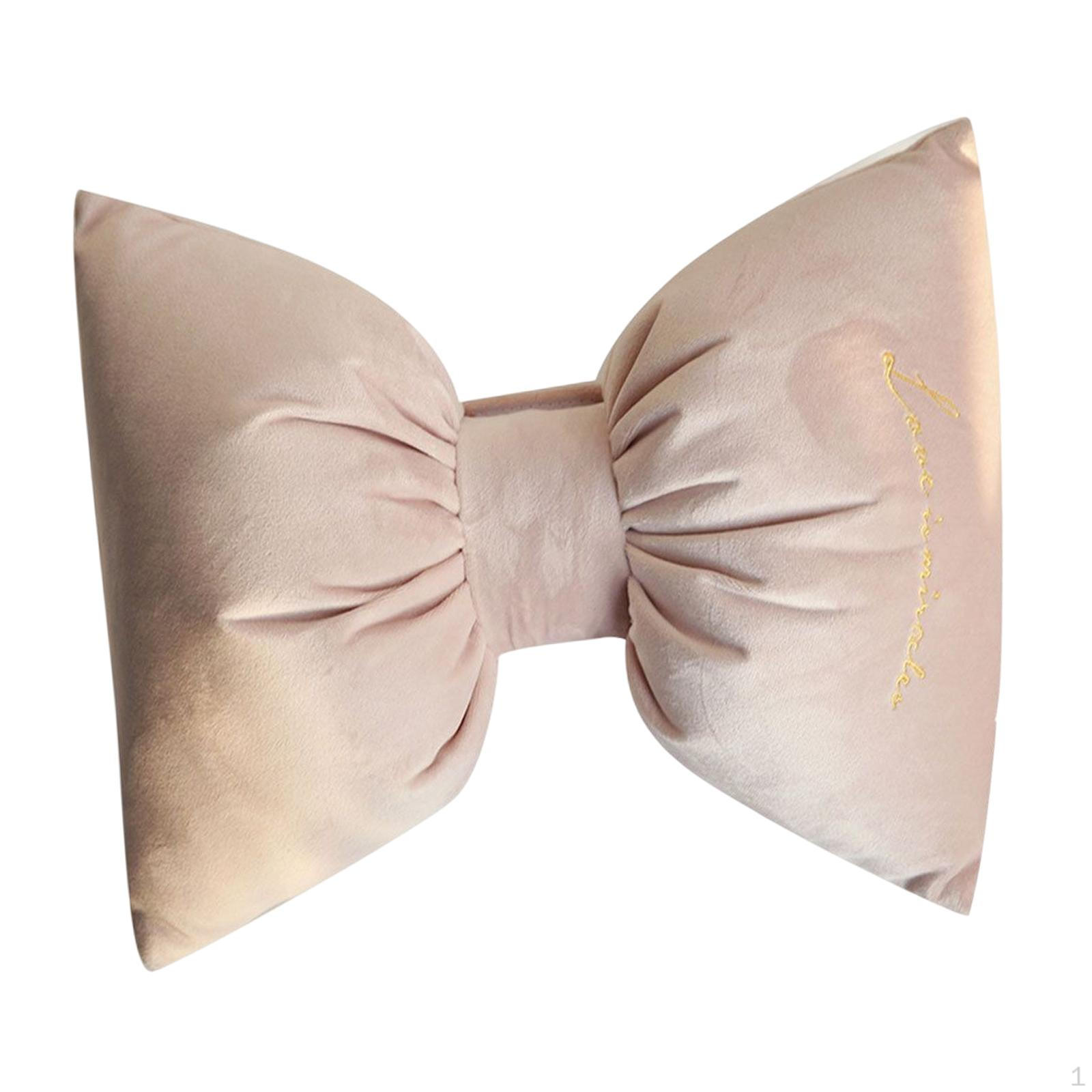 

Bowknot Car Neck Pillow Interior Accessories Support for Travel розовый