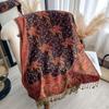 Luxus Winter Paisley Schal Damen Kopftuch Wickeltuch Warme Herbstschals Design Druck Damen Foulard Baumwollstolen Schal