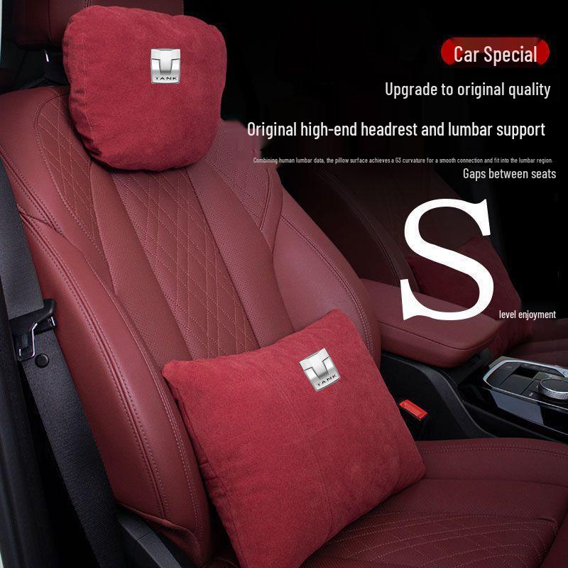 Car Headrest Lumbar & Neck Support Pillow for Tank 300/400/500 & Maybach Seats