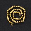 Men's Cylindrical Gold Necklace, Domineering Vietnamese Sand Gold Necklace, Simulated Gold-plated Necklace Gift