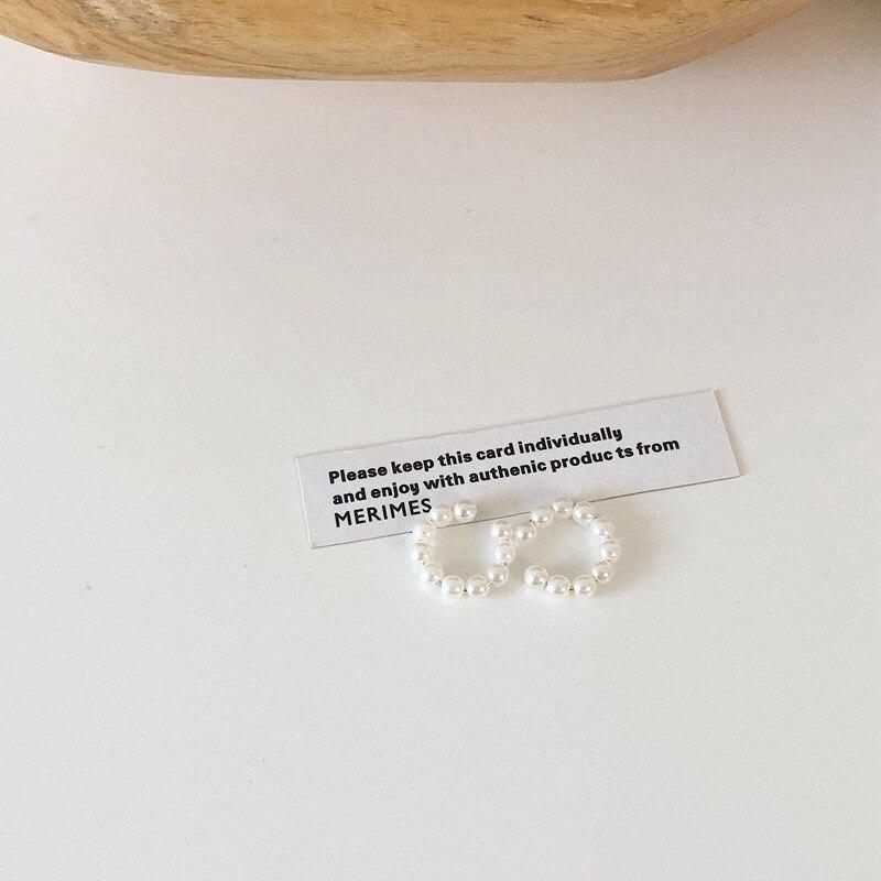 Elegant Simple Circle Pearl Ear Cuff Fake Piercing Clip On Earrings for Women Egirl Fashion Pearls Earcuff Earrings Jewelry