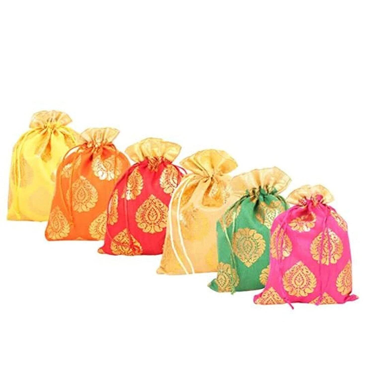

Indian Traditional Shagun Potli Bag For Women Pack Of 6 AN495