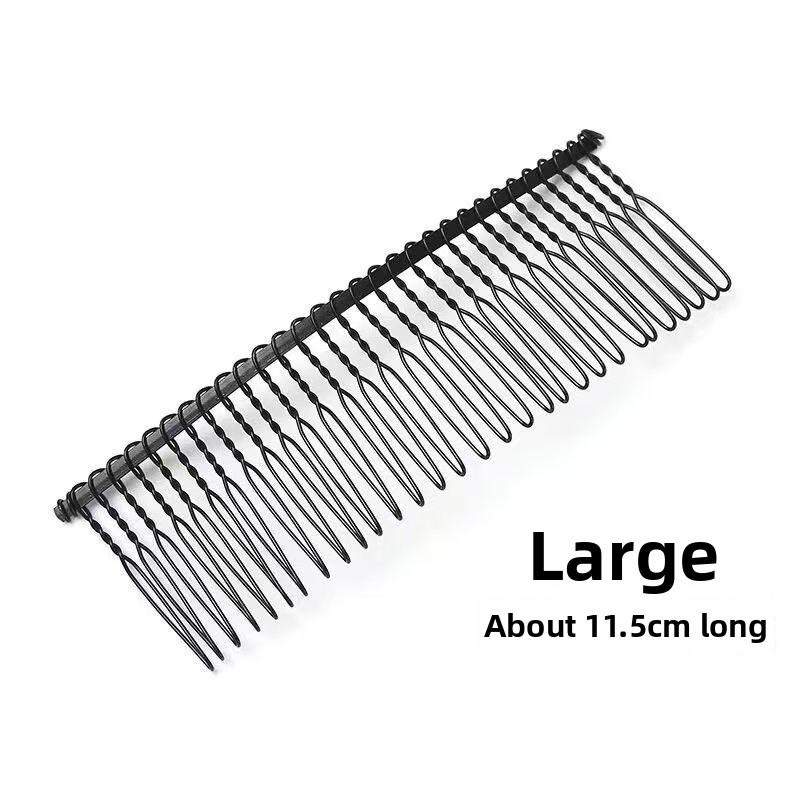 

1 шт. 40/30/20/10 зубьев черная проволочная повязка на голову вставка гребень корона для волос DIY свадебные украшения для волос ювелирные изделия декоративные 30 tooth-1PCS чёрный