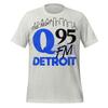 Detroit 90s Radio T-Shirt, Retro Q95 FM Logo (Unisex S-XXL)