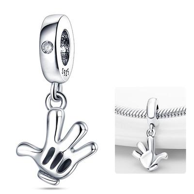 Schattige Hand Hanger Bedels Voor Originele 3 Mm Koperen Armband Ketting Diy Fijne Sieraden Cadeaus