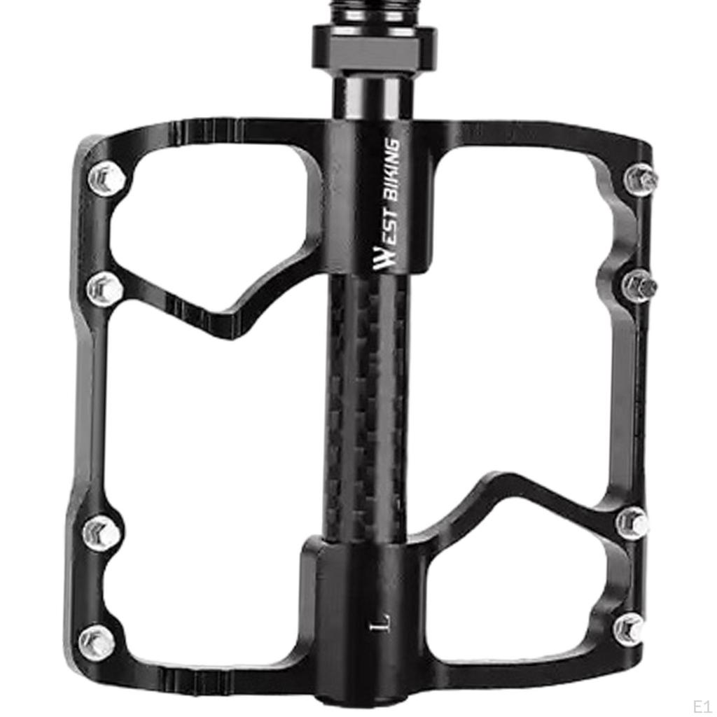 Bike Pedals Sturdy Bicycle for Riding Essentials Components Repairing Black