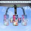 360° Rotatable Car Phone Holder Mount Stand Black Bracket For 4.-7in Phones GPS