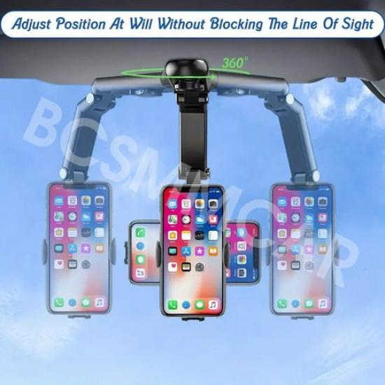 360° Rotatable Car Phone Holder Mount Stand Black Bracket For 4.-7in Phones GPS