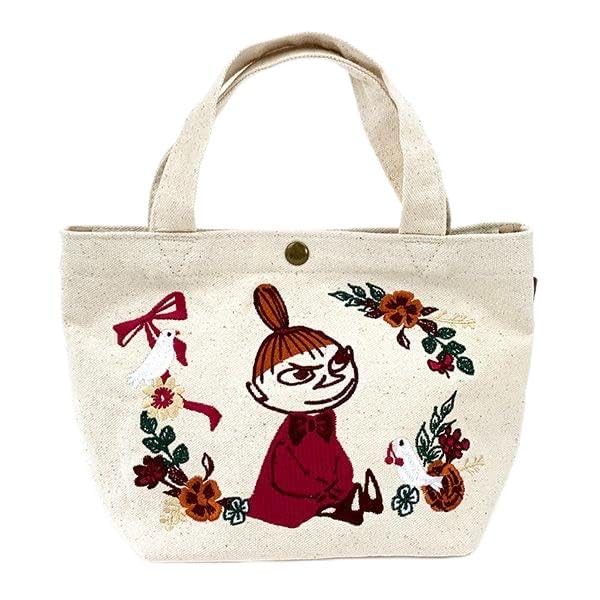 Hapitas Canvas Mini Tote Lunch Flower Natural Bag, Bag, Moomin, Women's, MC15, Gift,