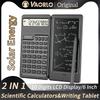 Solar Powered Scientific Calculator & 6 Inch Writing Tablet Foldable 10 Digit Lcd Display For Office Student Teachers Accountant