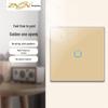 Zhengshang C4 Graffiti Smart WiFi+RF Switch, EU Standard, Voice-Controlled for Alexa & Google.