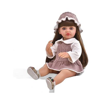 55CM waschbare lebensechte weiche handbemalte Simulation Baby Reborn Puppe Kinder begleiten Spielpuppe
