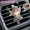 Angel Car Air Vent Clip with Heart Design 2D Flat Acrylic Fragrance Diffuser for Most Vehicles No Battery Needed Valentine Gift