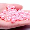 18g Perforated Imitation Pearl Beads: No Peeling/Fading - Cream Glue Hair Clip for DIY Handmade Bracelets & Small Accessories.