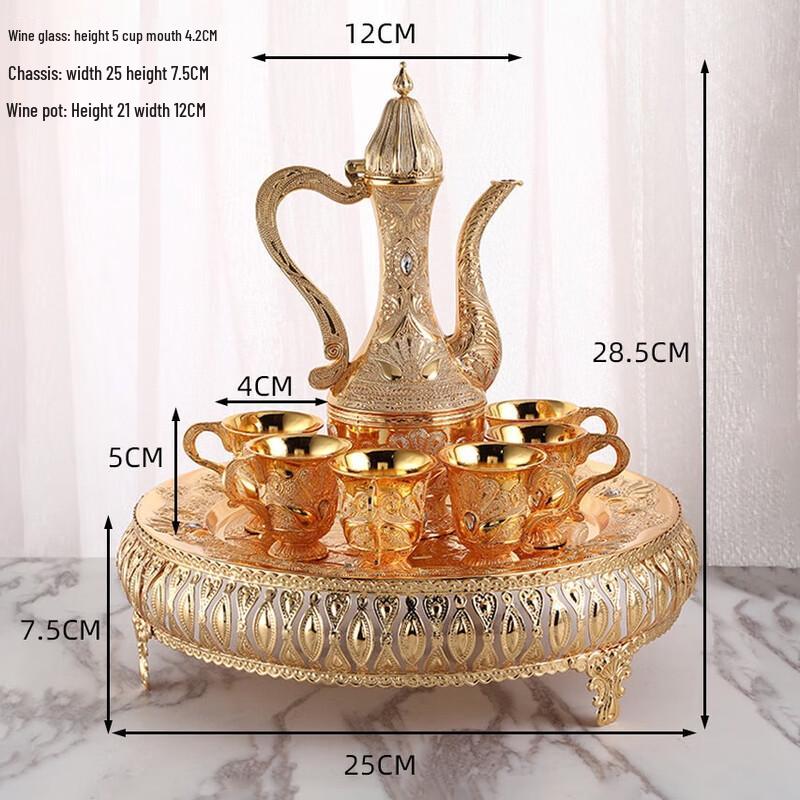 Europäisches Goldmetall Weinset