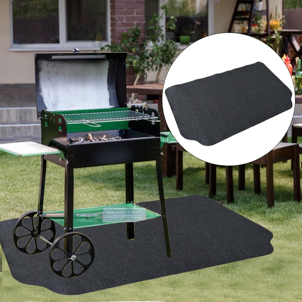 Buy Outdoor Gas Grill Barbecue Floor Washable Mat Antioil