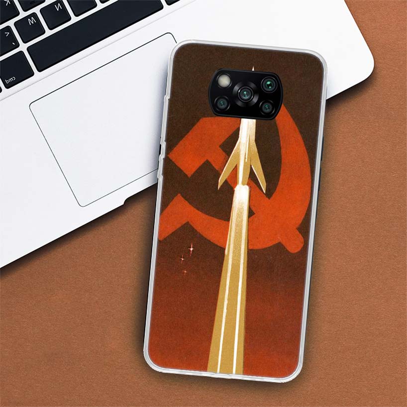 Soviet Union USSR Flag Phone Case For Xiaomi Mi 11 Lite 11i 12X 12 9 8 11T 10T 9T Pro 10 5X 6X Ultra 5G Cover Coque Capa