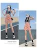 2025 High-Waist Denim Midi Skirt: Spring/Autumn Women's A-Line Bodycon with Anti-Exposure