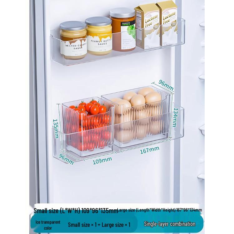 Side Door Refrigerator Egg Storage Organizer