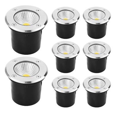 Buried Garden Path Spot Recessed Underground Light AC220V110V12V24V IP67 Waterproof 5W 10W 12W Led Garden Underground Lamps