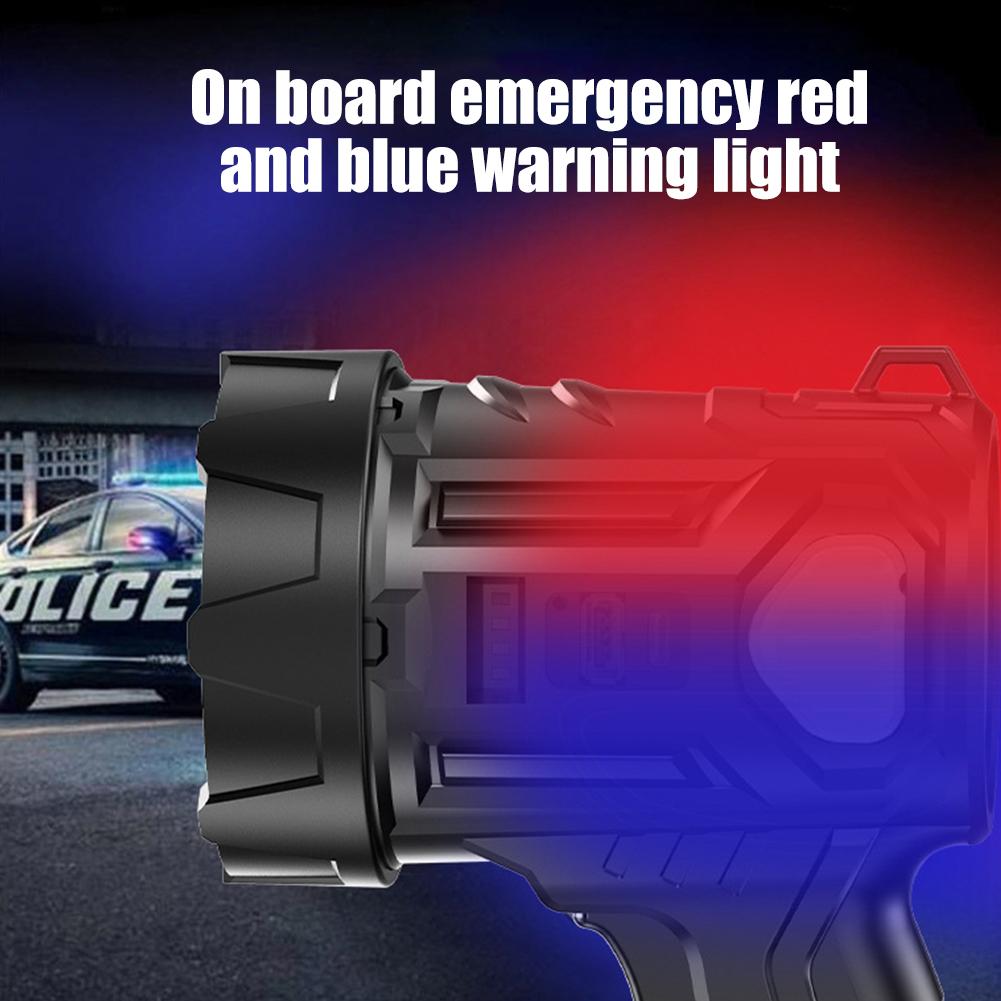 Waterproof Handheld Flashlight LightLED Camping Flashlight Emergency Power Bank Last Up To 4-5H 6 Gears 350LM Outdoor Equipment