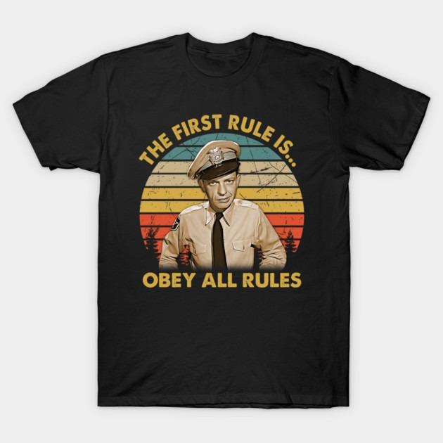 

The Fisrt Rule Is Obey All Rules T-Shirt Men s High Quality Printed Loose in Summer Casual O-neck 5XL різнокольоровий